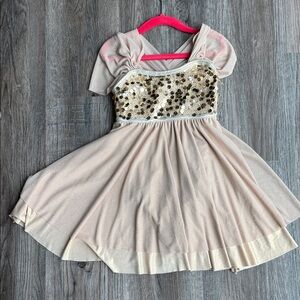 Sequin Embellished Cream Bodysuit